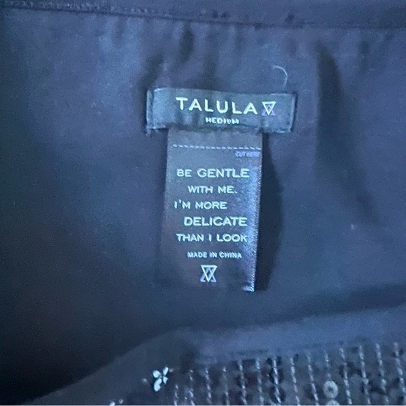 Talula Black Sequin Skirt. - Picture 4 of 8